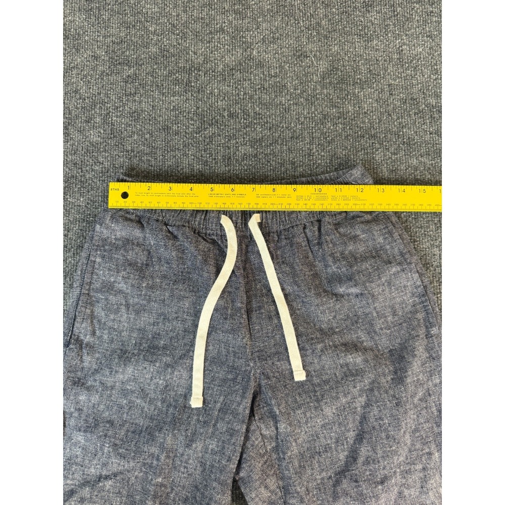 J Crew Men's Blue Pull On Stretch Cotton Blend Drawstring Pants Pockets size XS - Picture 3 of 6